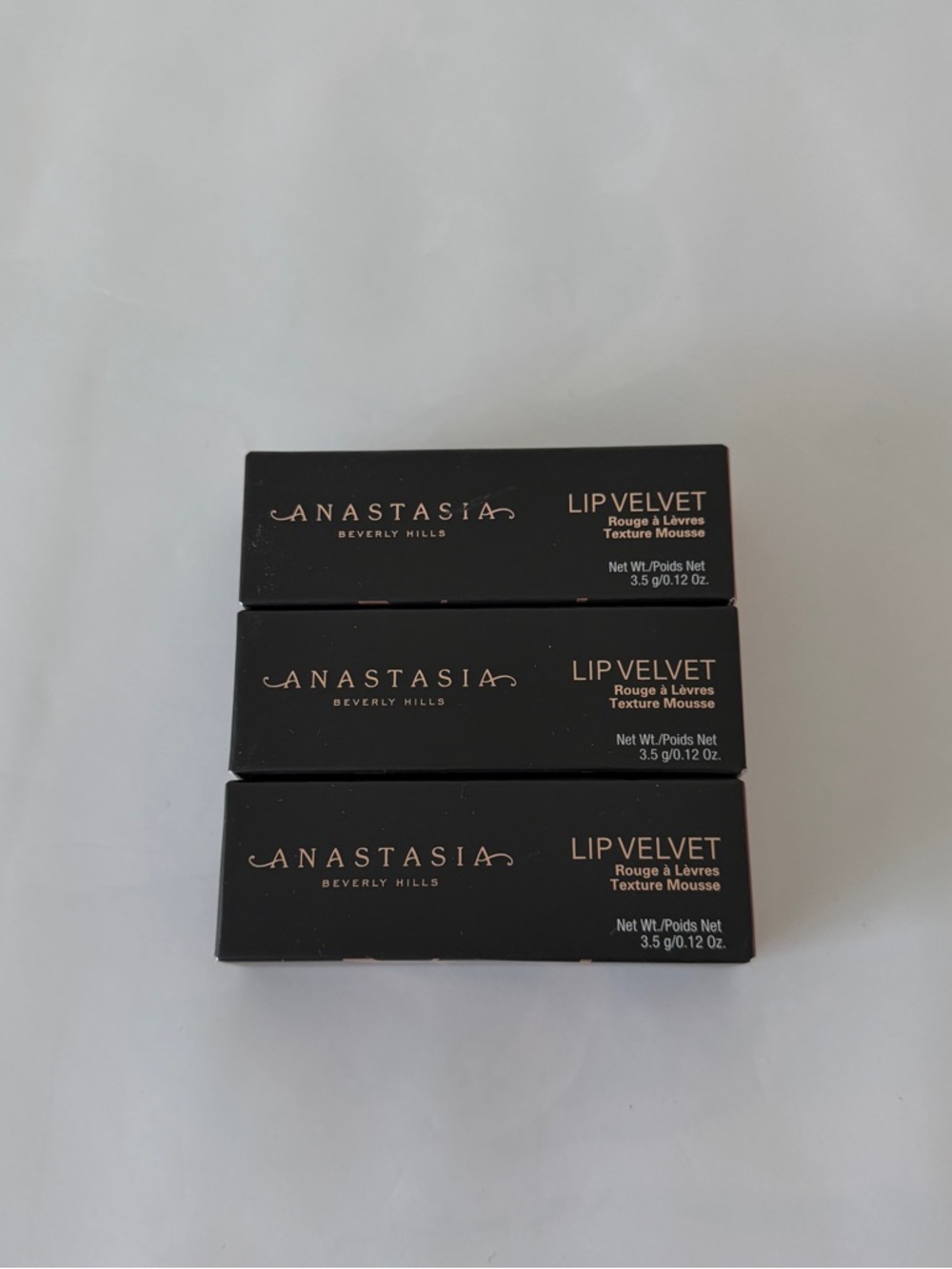 Anastasia Beverly Hills Lip Velvet Liquid Lipstick - set of 3